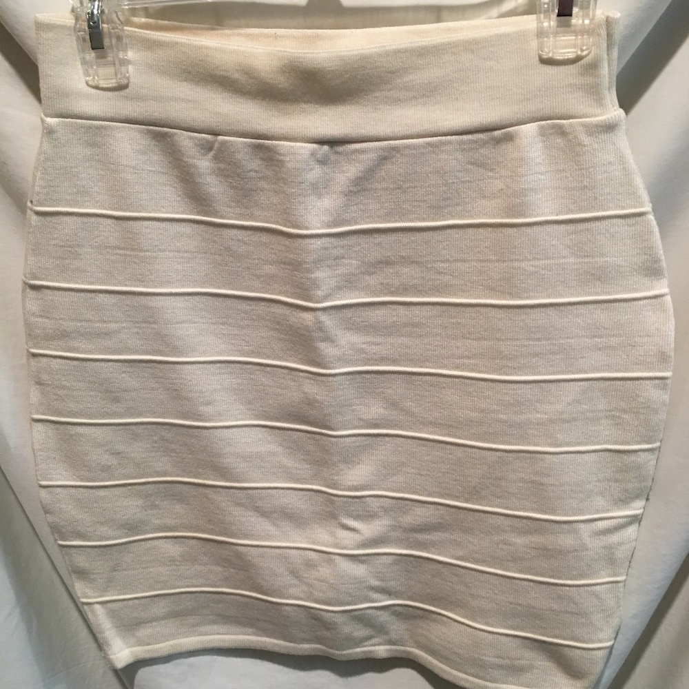 Love Culture White Knit Skirt